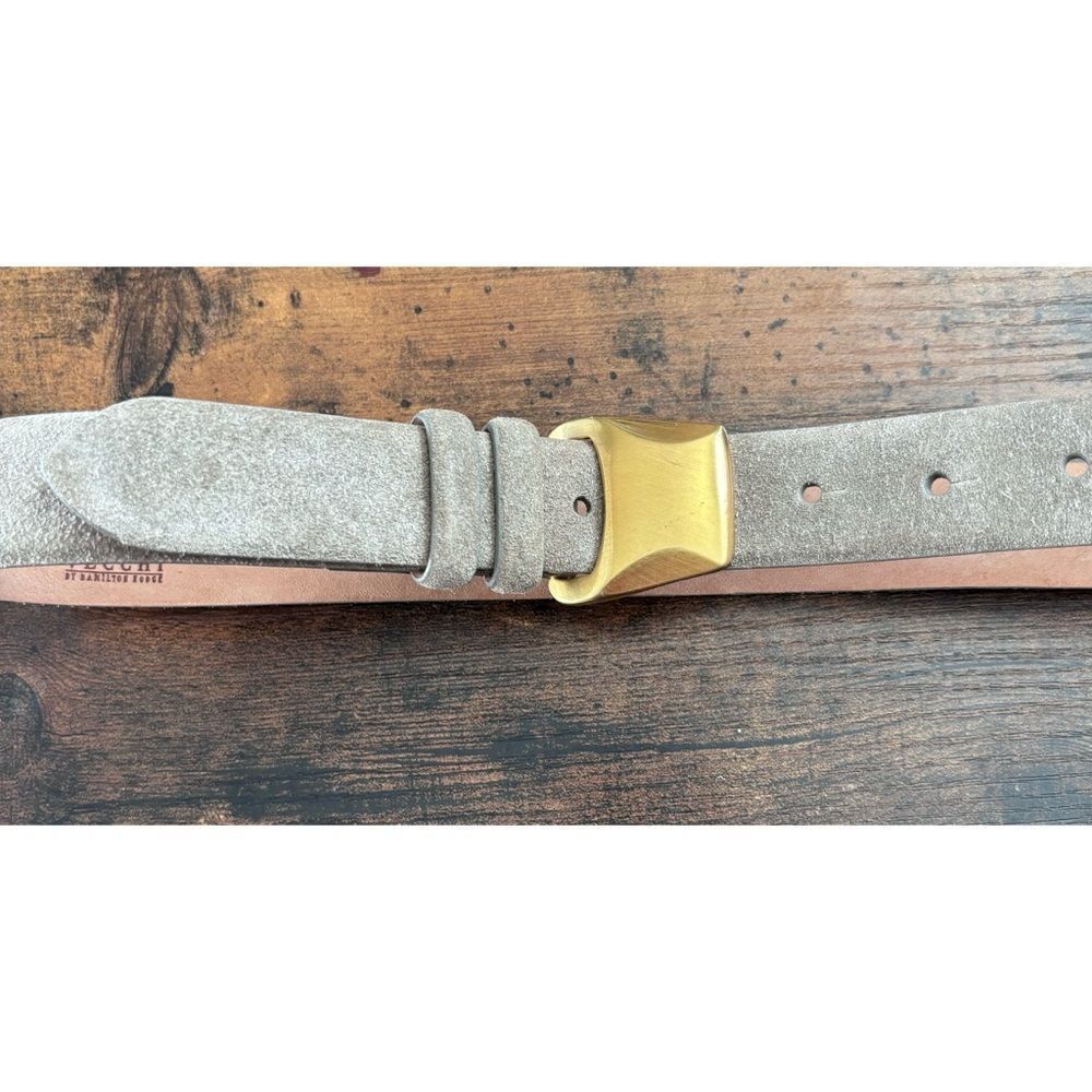 Vintage De Vecchi by Hamilton Hodge suede gold buckle belt Size Small